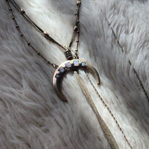 Moon Layered Statement Necklace